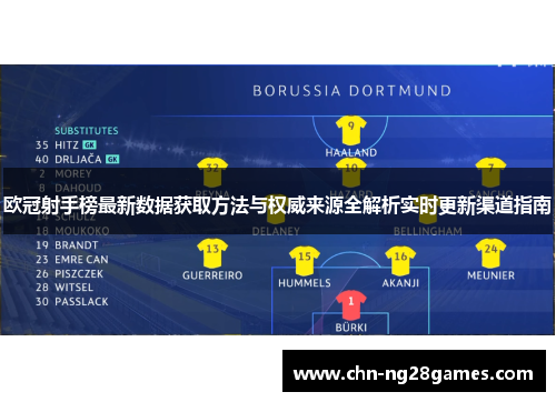 欧冠射手榜最新数据获取方法与权威来源全解析实时更新渠道指南